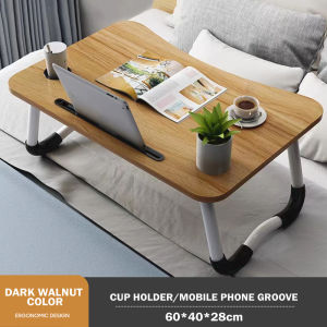 Folding Computer Desk for Laptop Table Portable Height Adjustable Small Study Table Liftable Foldable Table for Bed Use