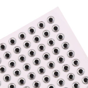 [haoh] 100Pcs Fishing Lure Eyes Holographic Fly Tying Fishing Bait Sticker 3D 3 4 5 6MM DIY Artificial Fish Eyes Bait Fish Eyes Sticker