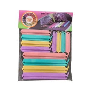Effective Airtight Sealing Clip 3 Size Candy Color Plastic Bag Clip For Dry Good Storage