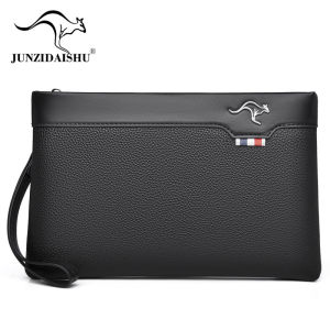 Tas Tangan Clutch Hand Bag Pria Cowok Dompet Tangan Besar Tipis Slim Serbaguna Import Mewah Elegan Bahan Kulit PU Terbaru Kekinian