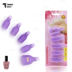 ตัวหนีบนิ้วสำหรับล้างเล็บเจล ถอดสีทาเล็บเจล เล็บอะคลิลิค 1 ถุง มี 10 ชิ้น