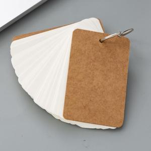 LILY&ADORA Iron Ring Handwritten Memo Hard Blank English Word Card Loose-leaf Memo Memory Card Iron Ring Handwritten Memo