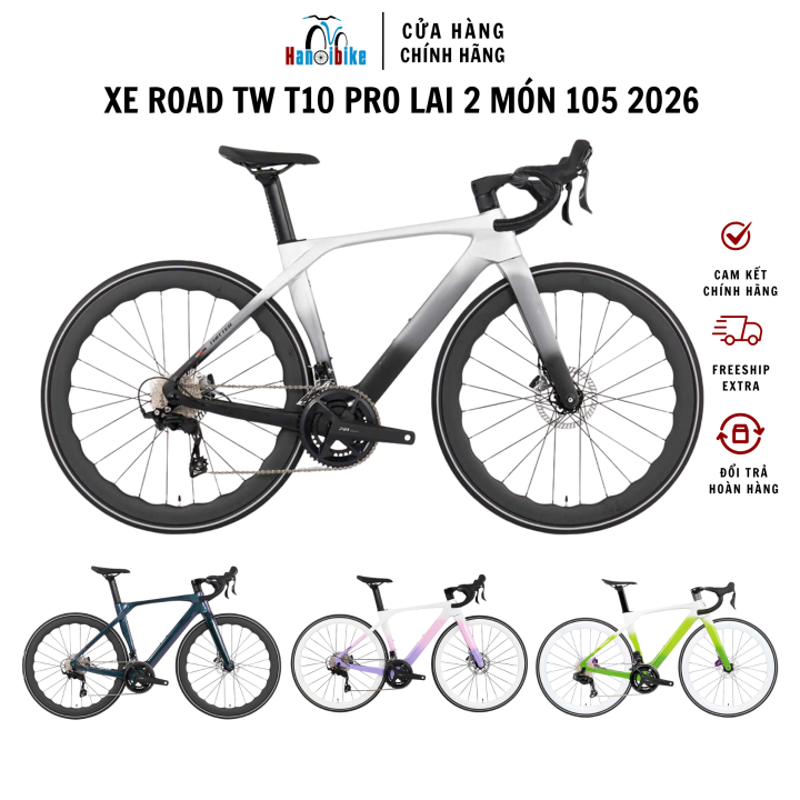 Xe đạp thể thao đua Road Twitter T10 PRO lai 2 món 105 khung carbon ...
