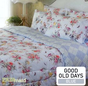FAIRmaid ชุดเครื่องนอนยกเซ็ต ลาย Good Old Days ที่นอน 6 ฟุต / 5 ฟุต / 3.5 ฟุต (ผ้าปู ผ้านวมเย็บติด ปลอกหมอน ปลอกหมอนข้าง)