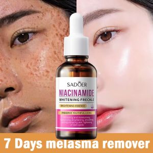 30ML Vitamin C Serum Whitening Freckle Serum Hyaluronic Acid Serum Remove Melasma Poreless Brighten Niacinamide Serum Effective Freckles Remover Brightening Skin Care Fade Freckle