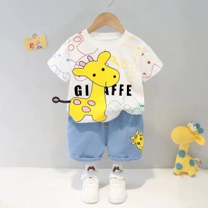 Setelan Anak Bayi Giraffe Celana Jeans / Setelan Bayi