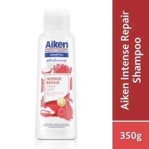 AIKEN Intense Repair Shampoo 350g | Prebiotic| Probiotic| Niacinamide | Strengthens & repairs scalp | Nourish hair