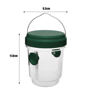 Dimoey กับดักแขวนกลางแจ้งกันน้ำกับดักตัวต่อ3ชิ้นกล่องดักแมลงวันผลไม้ใช้ซ้ำได้อุปกรณ์ในสวน