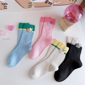 💖LH Shoes💖ถุงเท้าผู้หญิง ถุงเท้าโดปามีน รูปหัวใจ ถุงเท้า jk แฟชั่นฤดูร้อน สวมใส่สบาย