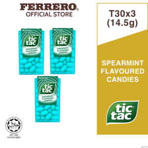 Bundle of 3- Tic Tac Breath Mint - Spearmint (T30)