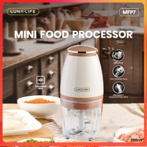 Blender Mini Portabel 700ml MFP7 LUNA LIFE 4 blade Processor Chopper /MINI FOOD PROCESSOR LUNA MFP7
