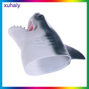 xuhaiy ถุงมือแขนฉลามแบบอินเตอร์แอคทีฟถุงมือยางนุ่มของเล่นหุ่นมือของเล่น