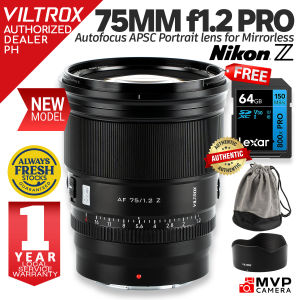 VILTROX 75mm f1.2 AF PRO Nikon Z mount Zmount Autofocus Prime APSC MVP CAMERA