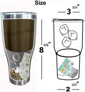 Hidden Safe Double-layer Stainless Steel Coffee Cup Storage Hidden Money Insulated Diversion Safe Sports Water Bottle