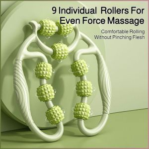 Leg Stretcher Non-slip Handle Nine-wheel Ring Leg Clamps Ring Surround Massage Light and Thin