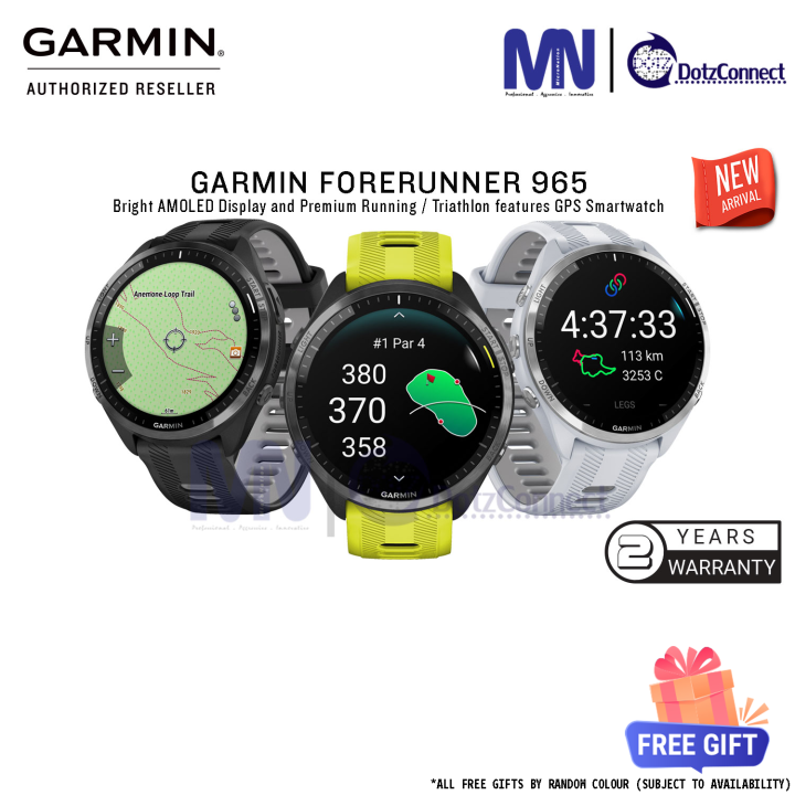 Garmin Forerunner 965 Bright AMOLED Display and Premium Running