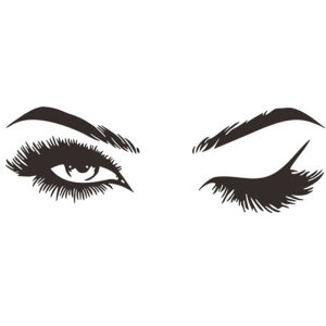 INS Wall Stickers Eyelashes Home Wallpaper Artistic Decoration Eyelashes Eyebrows Eyes Living Room Background Stickers Bedroom Decoration