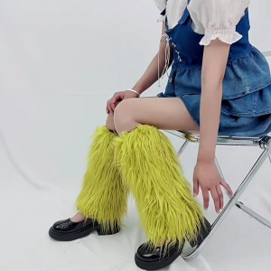 Faux lông thú làm ấm chân cho ấm áp cho nữ mùa đông lông thú tất kiểu ủng không che bàn chân bao gồm ấm cúng Giáng sinh Halloween bên Trang Phục Cosplay