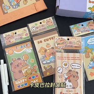 Pelekat Capybara Capybara Sealing Label Sticker Cartoon Packaging Decorative Stickers DIY Scrapbook