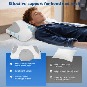 Memory Foam Pillow Comfortable Pillow Supportive Neck Pillow Ergonomic Side Sleeper Pillow