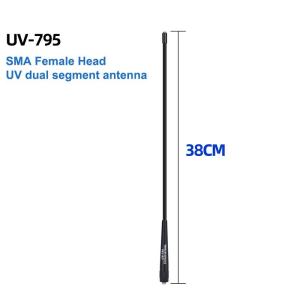 438178 ZXC AR-795 SMA-F Female Dual Band VHF UHF 136-174MHz 400-520MHz Soft Antenna AR-795 For UV-5R UV-82 BF-888S Walkie Talkie AR-795