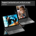 GOOJODOQ 2024 Aluminium Metallic Alloy Magic Keyboard Case for iPad Air 4/5/6 10.9" For iPad Pro 11 LCD Display Keyboard. 