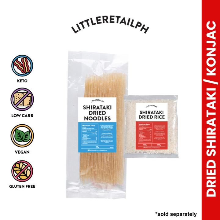 Dry / Dried Shirataki Rice and Noodles Konjac Keto/Low Carb Diet Healthy / skinny rice Lazada PH