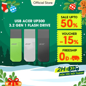 USB Acer UP300 tốc độ đọc/ghi lên đến 120 MB/s USB 3.2 Gen 1 - Hàng chính hãng bảo hành 5 năm - Thiết bị lưu trữ USB dung lượng 8GB | 16GB | 32GB | 64GB | 128GB | 256GB | 512GB | 1TB