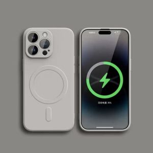 ELEVEN 2 Square liquid silicone wireless magnetizing case shockproof with camera lens for iPhone 18 17 16 15 14 13 12 11 Pro Max XR XS Max Air
