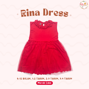 Micellita - Rina Series Dress anak perempuan / Dress Tile Anak Perempuan (6 bulan - 4 tahun)