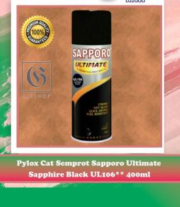 Pylox Cat Semprot Sapporo Ultimate Sapphire Black UL106** 400ml