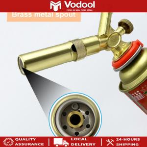 【HOT】 Butane Torch Brass with Adjustable Flame Kitchen Cooking Torch Blow Torch for Creme Brulee BBQ Baking