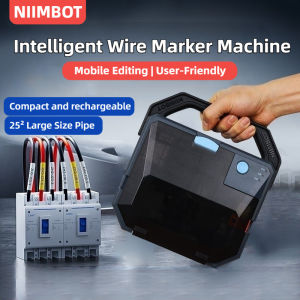 NIIMBOT C1 Bluetooth 300DPI Wire Label Printer for PVC Sleeves Pipe Numbers and Heat-Shrink Cable Markers