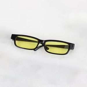 SKJK Miniatures Doll Glasses Plastic 20CM Plush Doll Dollhouse Props DIY Play House Toy Mini Clear Lens Eyeglasses Kids Gift