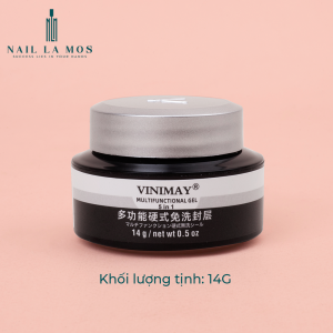 Gel đa năng Vinimay 5in1 chính hãng - Hũ gel đắp móng tạo hình nail đính đá top gel tạo giọt sương hoa nổi