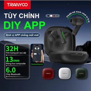 Tai Nghe Bluetooth 6.0 T-M02 Tai Nghe Chơi Game Không Độ Trễ 7 Chế Độ EQ | TRANYOO VN STORE