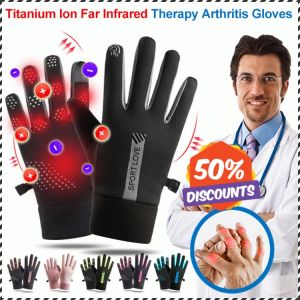 sarung tangan sejuk gancu anti-hilang lapisan bulu nipis sarung tangan terapeutik ion titanium
