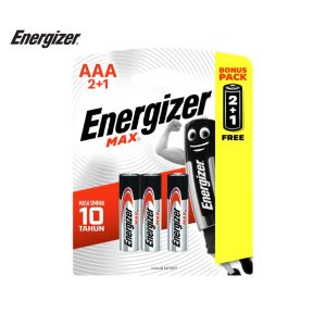 Vỉ 3 viên pin đũa AAA 1.5V Energizer MAX Alkaline chính hãng dùng cho máy đo huyết áp remote