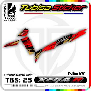 Sticker Striping Variasi New Vega R - Stiker Striping Motor New Vega R. TBS.25