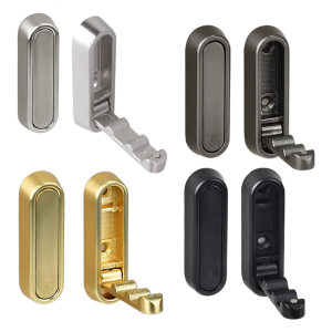 Set of 2 Heavy Duty Folding Hooks for Coats Towels Hats Backpacks Aluminum Alloy Foldable Wall Hook Clothes Hanger