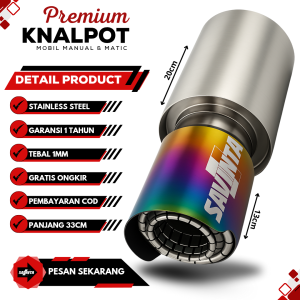 Savinta Knalpot Racing Mobil Manual Matic TripleGTSv3 Stainles Suara Bass Empuk Adem