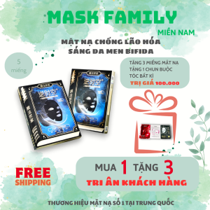 MASK FAMILY - Mặt Nạ Chống Lão Hóa Dưỡng Ẩm Làm Sáng Với Nicotinamide Chăm Sóc Da Chống Oxy Hóa 30ml