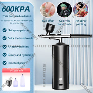 Compressor Airbrush Spray 0.4mm Airbrush Spray USB Charging Skin Care 7.4V Portable/Art/Model Mini Automatic Airbrush Kit