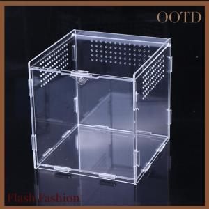 [Falsh F] Acrylic Transparent Reptile Breeding Box Terrarium Habitat Insect Spider Lizard Scorpion Feeding Cage Arboreal Enclosure Case