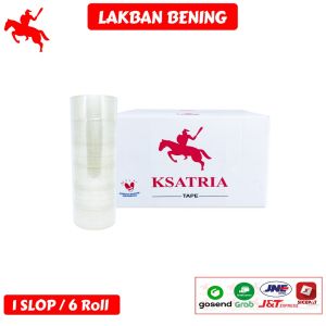 [COD] KSATRIA Tape Lakban Bening 45MM* 80 Yard -Pcs