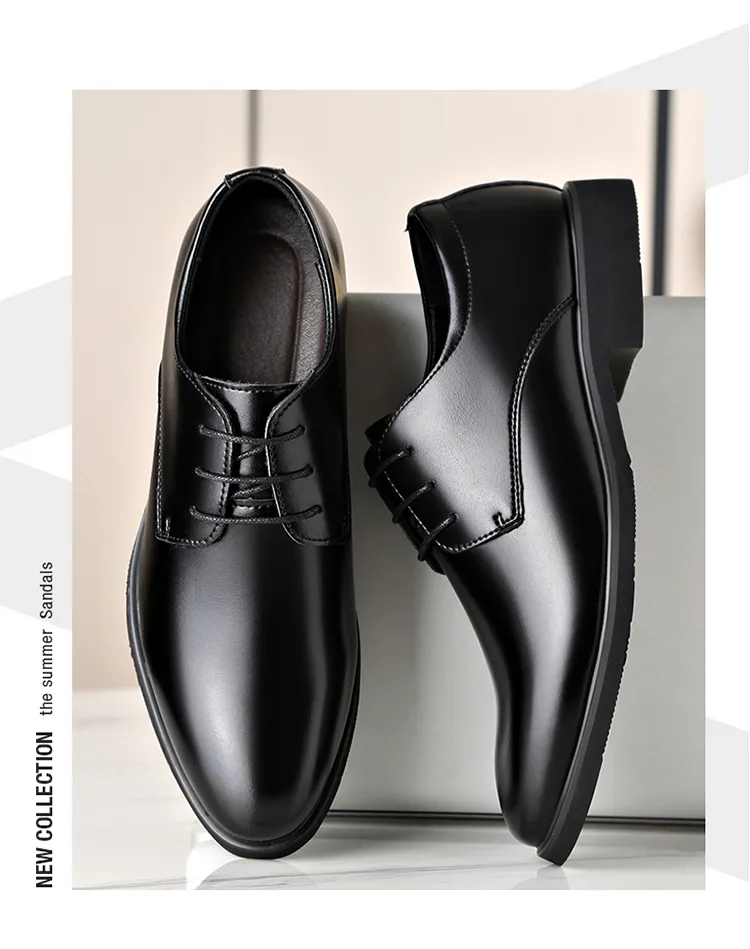 Men's Casual Shoes Leather Point Toe Business Shoes For Men
