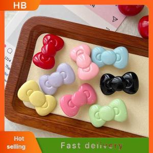 HB Kawaii Bow Hairpin Hair Accessories Cute Girl Heart Side Clip Bangs Temperament Jewelry