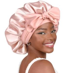 Fashion Bonnet Sleep Headwrap Stretch Night Hat for Curly Straight Hair Tie Sleep Hat Hair Bonnet Adjustable Strap