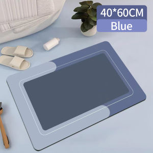 Diatomite Quick-Drying Floor Mat Absorbent Non-Slip Hard Floor Mat Bath Mat Natural Diatomite Door Mat For Entrance Bathroom Kitchen Household Floor Mat CNY Gift Present