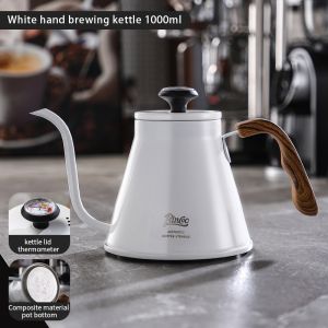 BINCOO Hand Coffee Pot Warm Display Hand Brewing Kettle Stainless Steel Coffee Jug Large Capacity 1000ML